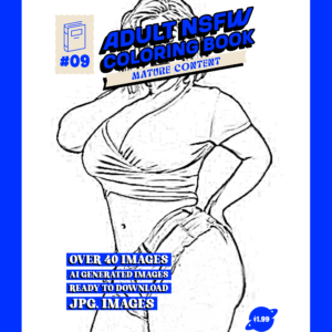 Adult NSFW Coloring Books #9 | Over 40 Images | JPG Files | Easy Download